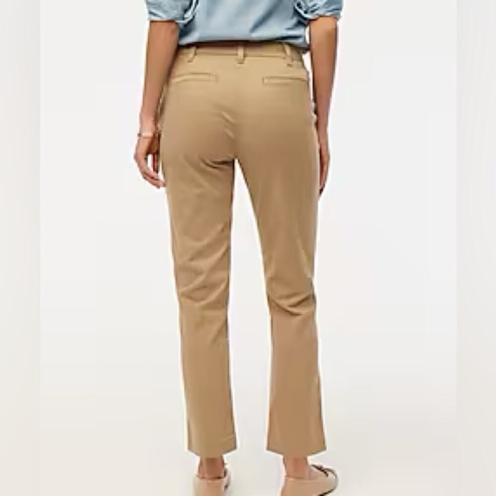 J. Crew Women’s High Rise Girlfriend Chino Pant in Camel Brown Size 10 - Picture 2 of 9